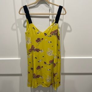 A.L.C. Silk yellow dress size 6 - worn once